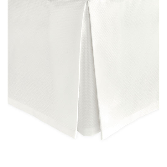 Diamond Pique Bed Skirt Bone 