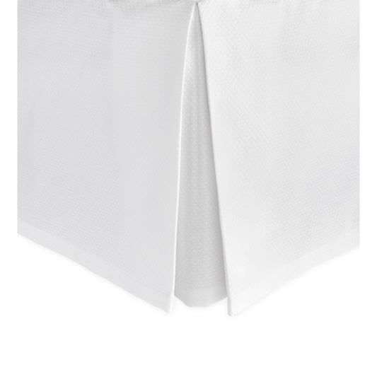 Diamond Pique Bed Skirt White 