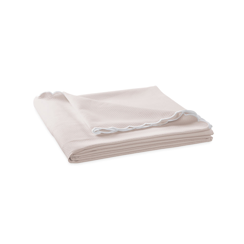 Diamond Pique Coverlet Pink 