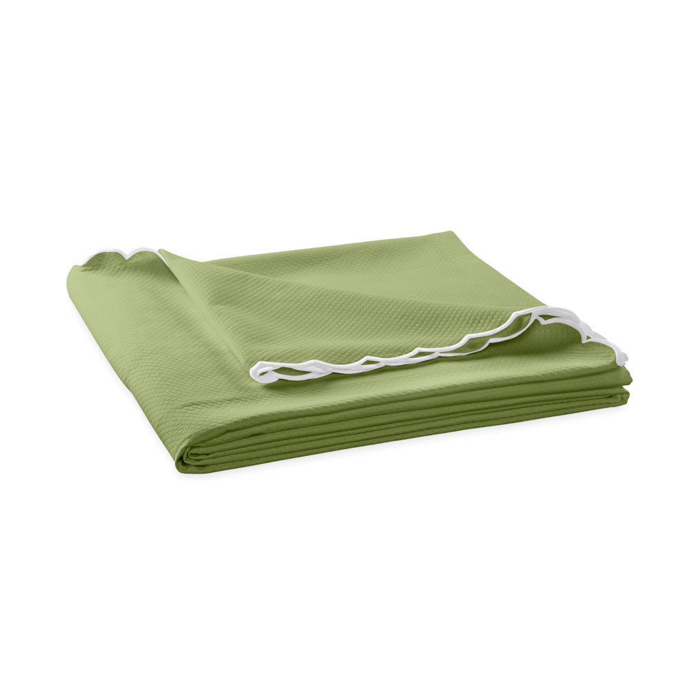 Diamond Pique Coverlet Spring Green 