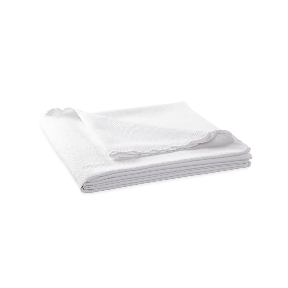 Diamond Pique Coverlet White 