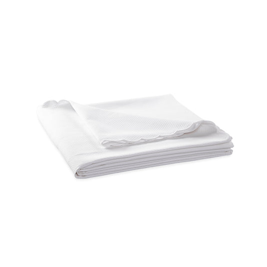 Diamond Pique Coverlet White 