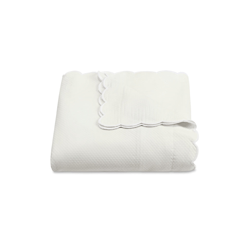 Diamond Pique Duvet Cover Bone 