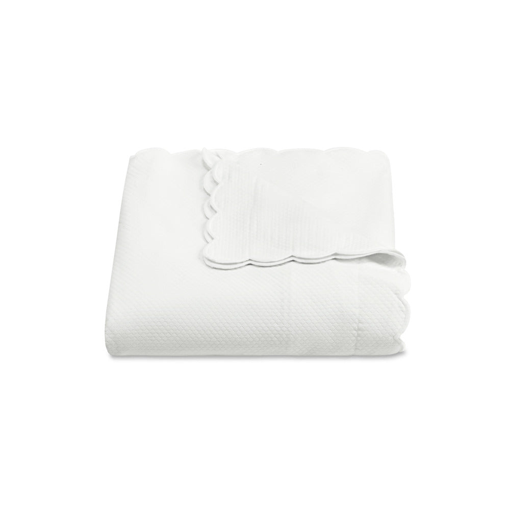 Diamond Pique Duvet Cover White 