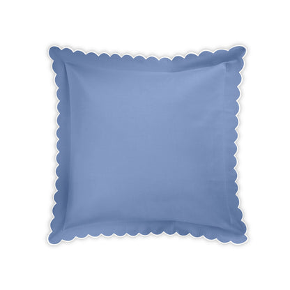 Diamond Pique Sham Azure Euro 