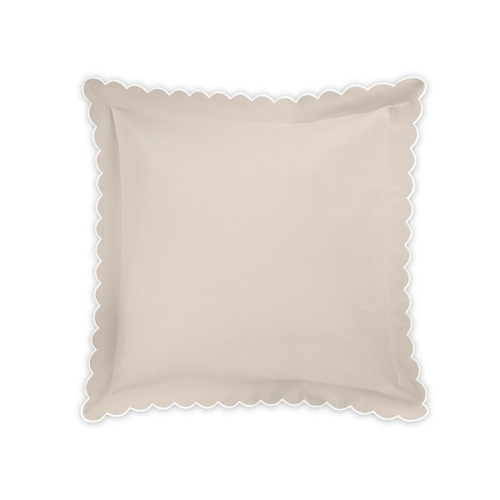 Diamond Pique Sham Dune Euro 