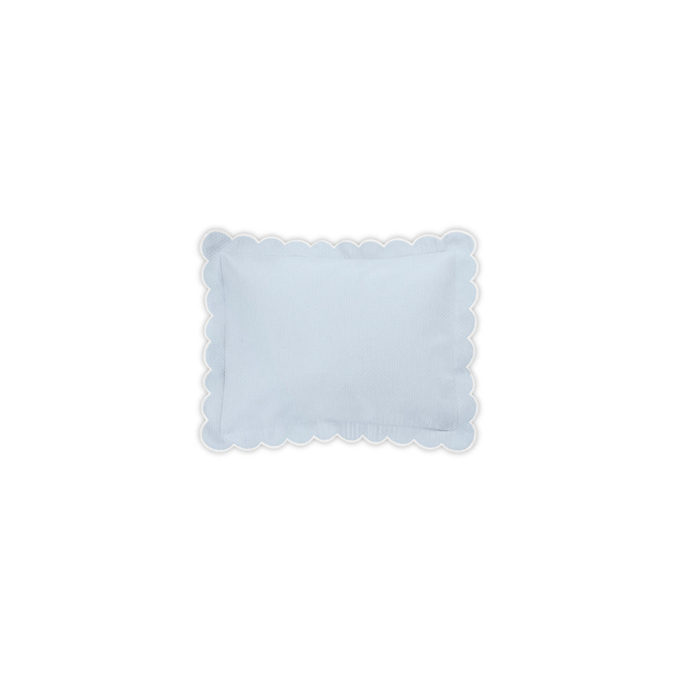 Diamond Pique Sham Light Blue Boudoir 