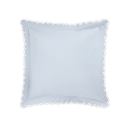 Diamond Pique Sham Light Blue Euro 