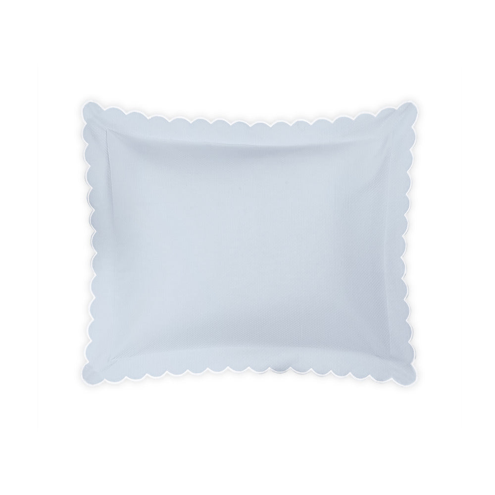Diamond Pique Sham Light Blue Standard 