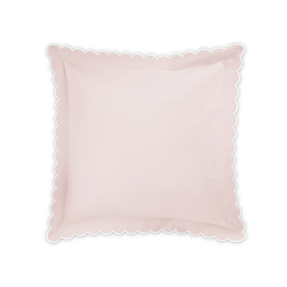 Diamond Pique Sham Pink Euro 