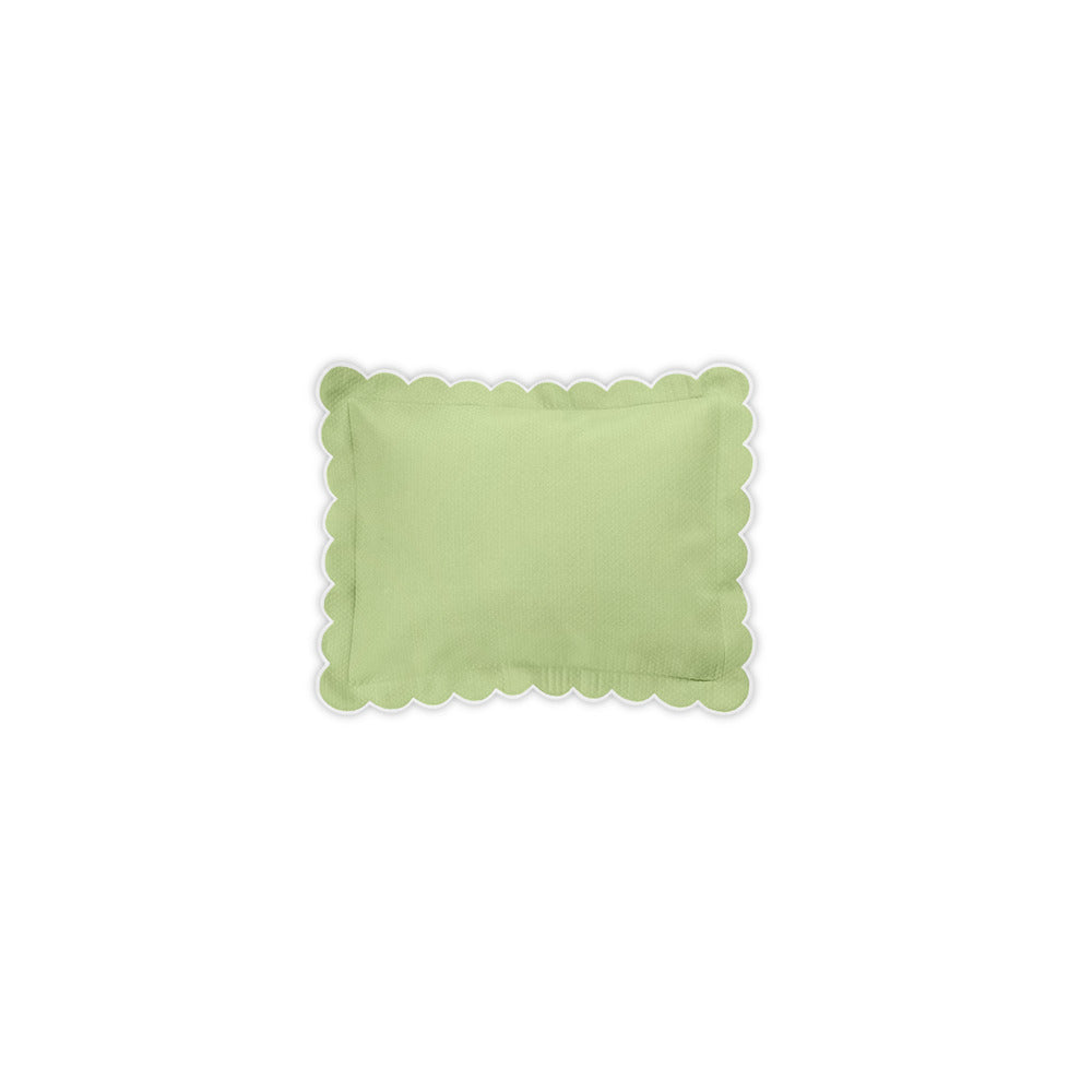 Diamond Pique Sham Spring Green Boudoir 