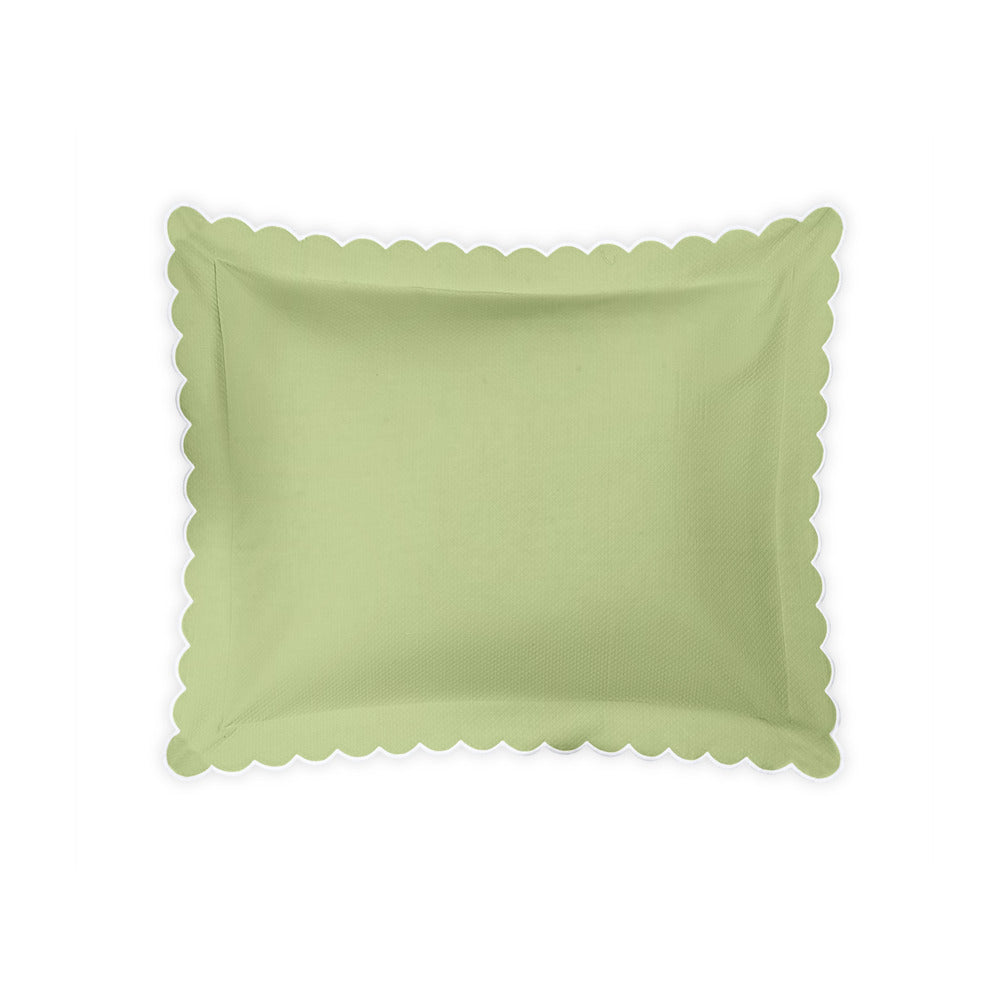 Diamond Pique Sham Spring Green Standard 