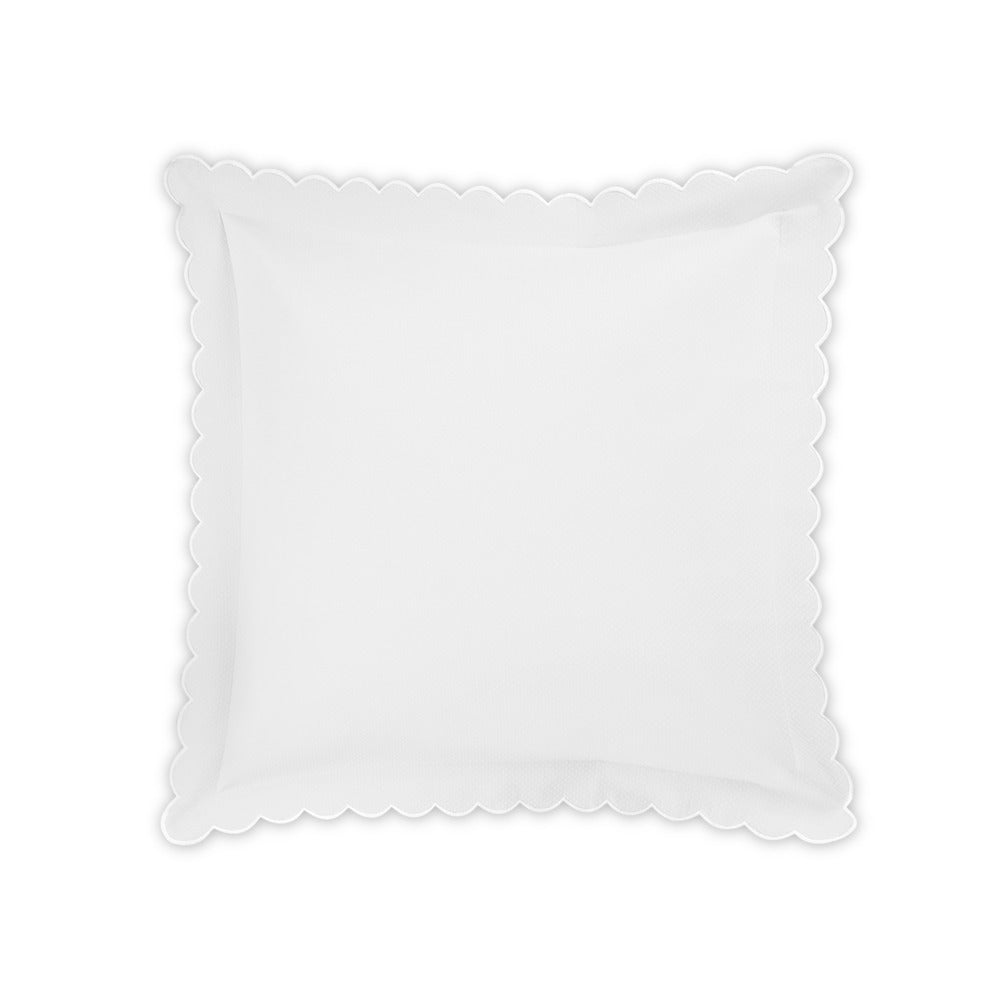 Diamond Pique Sham White Euro 
