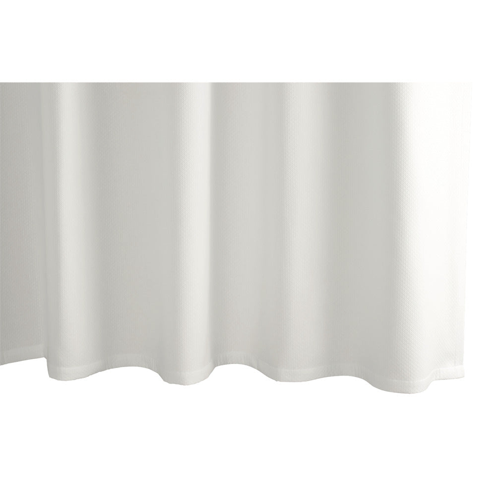 Diamond Pique Shower Curtain Bone 