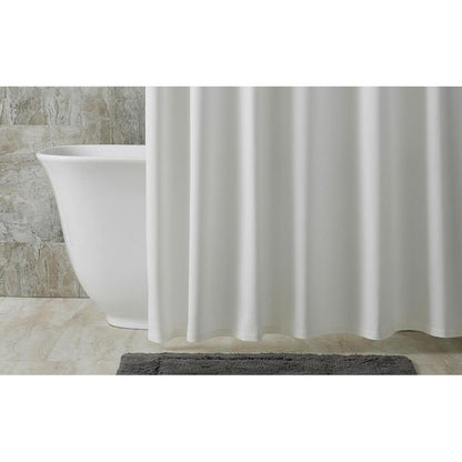 Diamond Pique Shower Curtain White 1