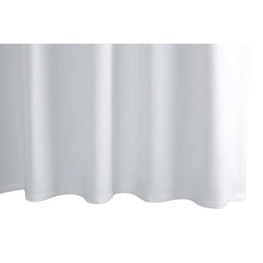 Diamond Pique Shower Curtain White 