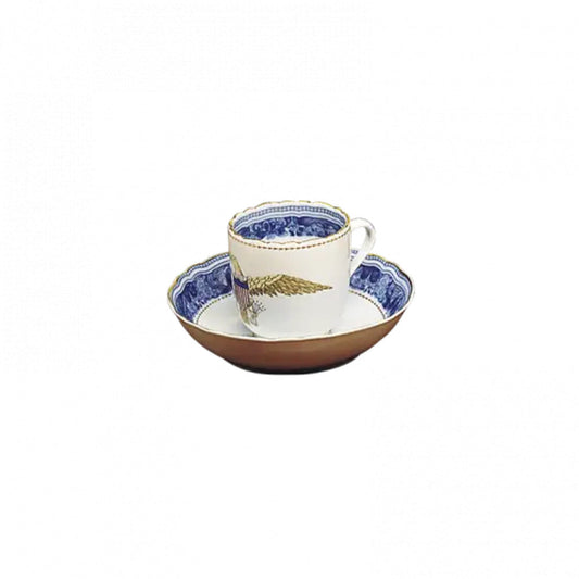 Diplomatic Eagle Tea Cup & Saucer by Mottahedeh