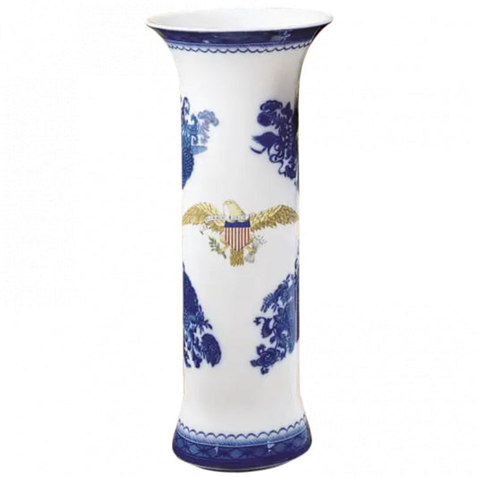 Diplomatic Eagle Trumpet Vase by Mottahedeh