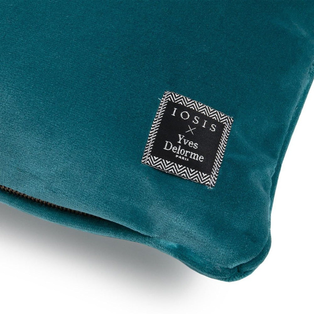 Divan Decorative Pillow by Yves Delorme - Paon (Deep Teal)  34