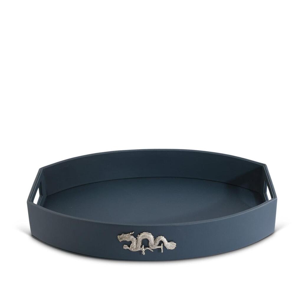 Dragon Vegan Leather Parlor Tray by Vagabond House 2