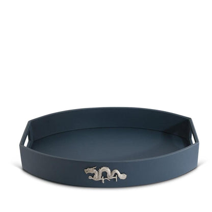 Dragon Vegan Leather Parlor Tray by Vagabond House 2