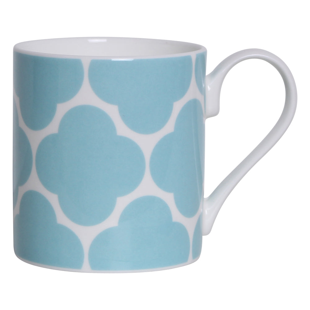 Eau de Nil Flowers Fine China Mug - 280ml by Addison Ross