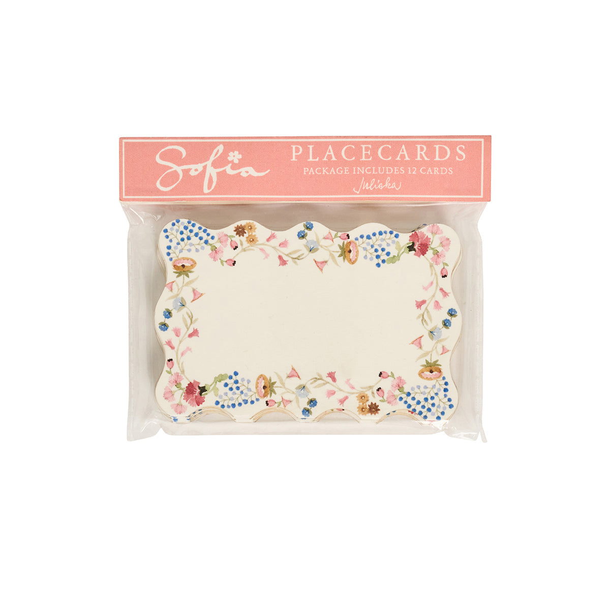 Sofia Place Card Set of 12 by Juliska, detail view