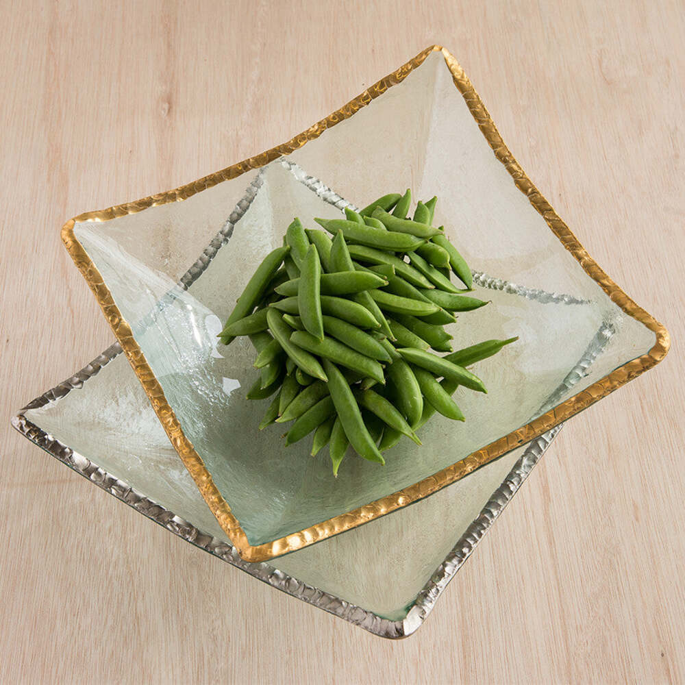 Edgey 11" x 11" Four Point Bowl by Annieglass Additional Image -3