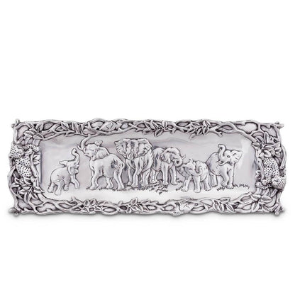 Elephant 19" L Oblong Tray by Arthur Court Designs
