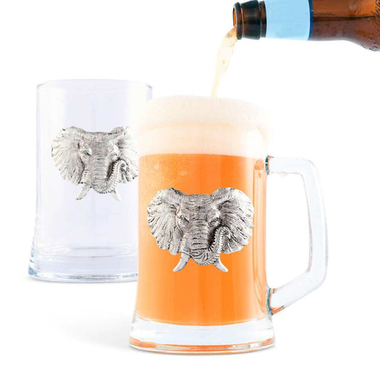 Elephant Beer Mugs - Set of 2 by Arthur Court Designs