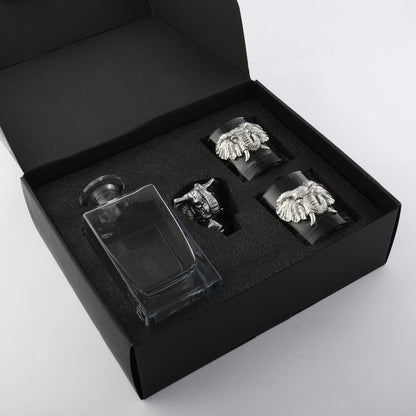 Elephant Decanter Set with Glass by Arthur Court Designs 2