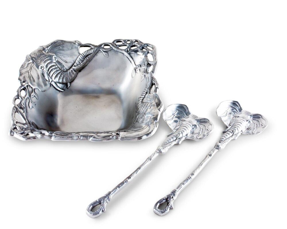 Elephant Salad Set 3-Piece by Arthur Court Designs 2