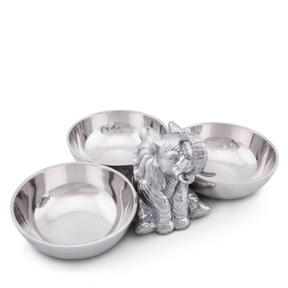 Elephant Three-Bowl Server by Arthur Court Designs 1