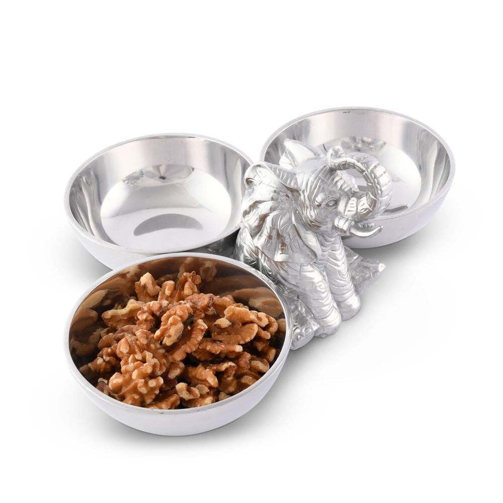 Elephant Three-Bowl Server by Arthur Court Designs 2