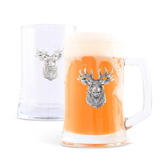 Elk Head Beer Mugs - Set of 2 by Arthur Court Designs