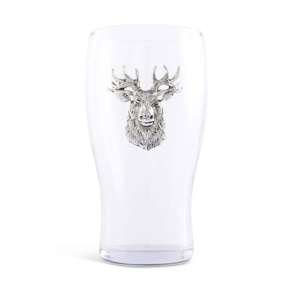 Elk Head Beer Pint Glass - Set of 4 by Arthur Court Designs 2