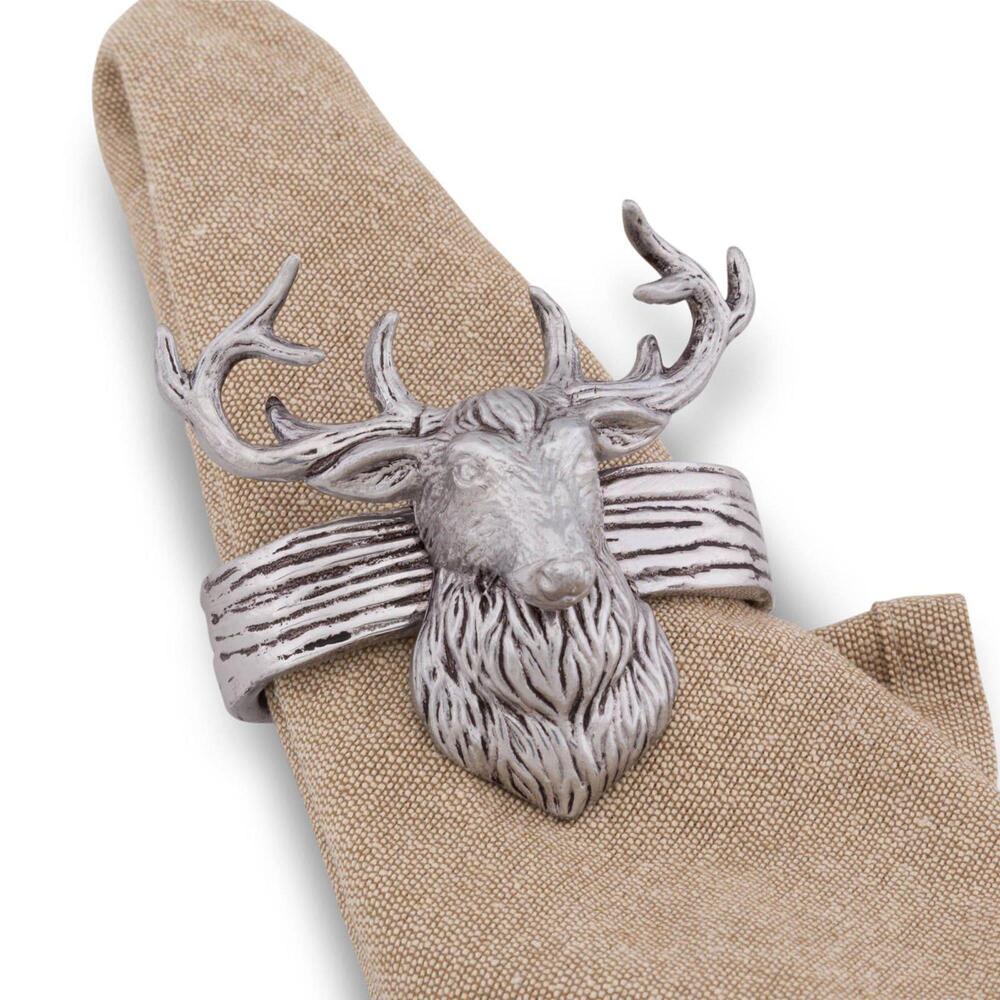 Elk Head Napkin Rings by Arthur Court Designs 1