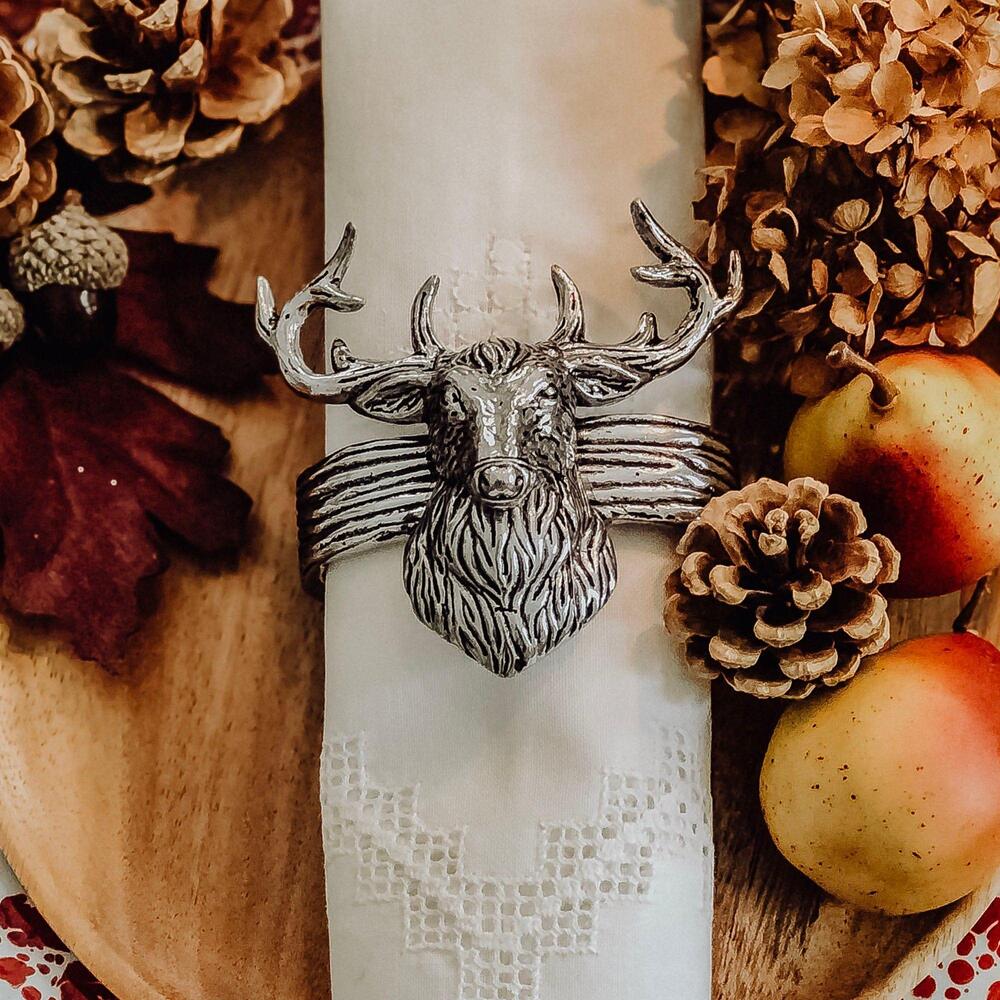 Elk Head Napkin Rings by Arthur Court Designs 2