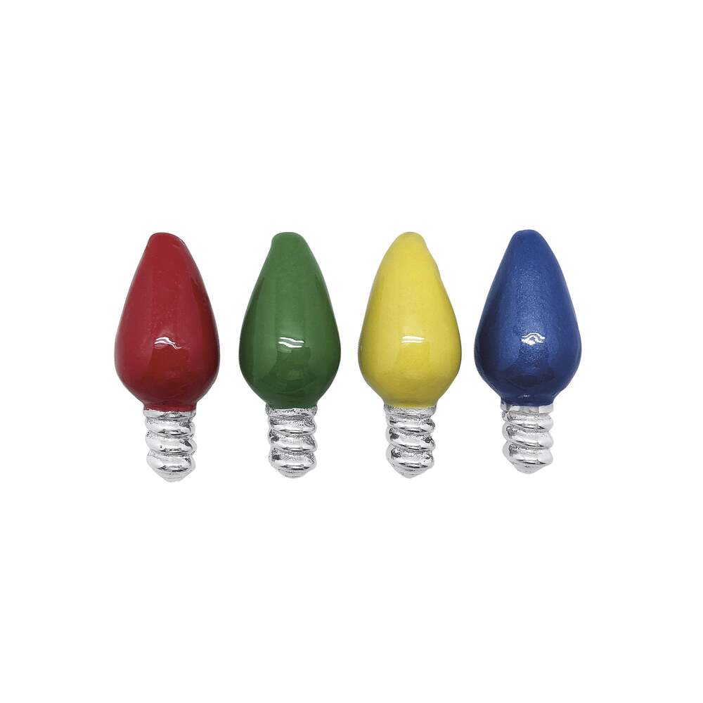 Enamel Christmas Bulb Napkin Weight Set Of 4 by Mariposa