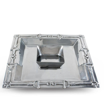 Equestrian Chip and Dip Tray by Arthur Court Designs 1