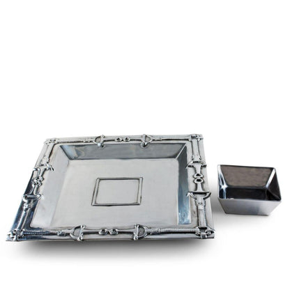 Equestrian Chip and Dip Tray by Arthur Court Designs 2