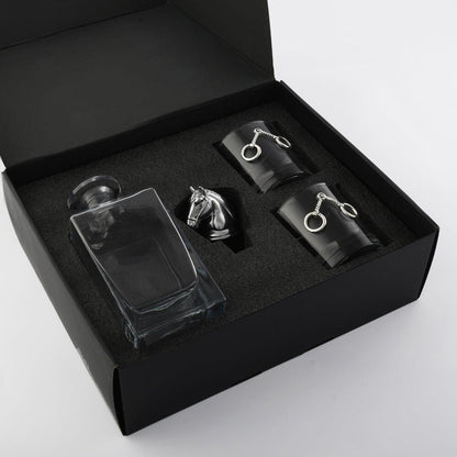 Equestrian Decanter Set with Glass by Arthur Court Designs 3