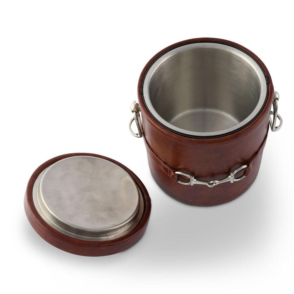 Equestrian Horse Bit Vegan Leather Ice Bucket by Vagabond House 2