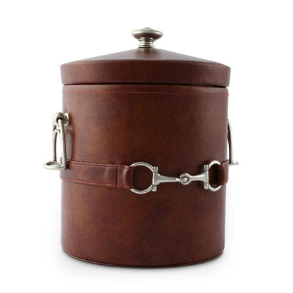 Equestrian Horse Bit Vegan Leather Ice Bucket by Vagabond House 