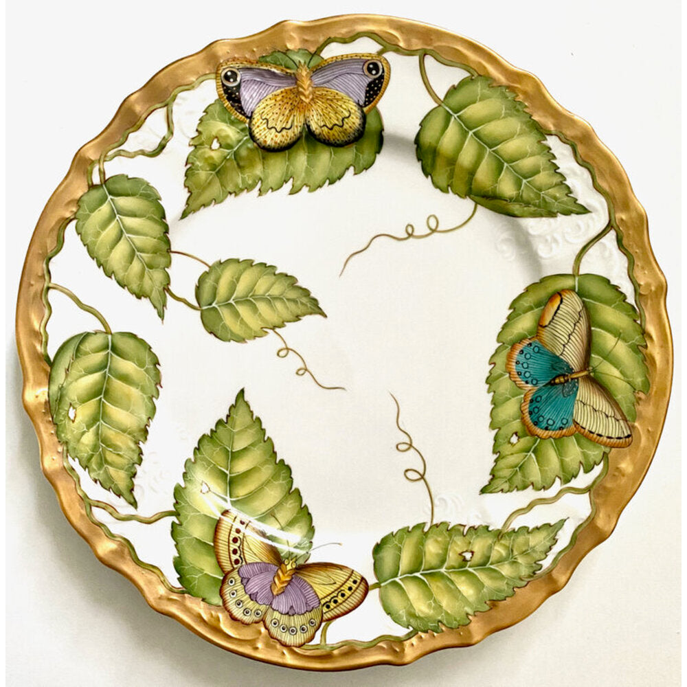 Exotic Butterflies Dinner Plate by Anna Weatherley 