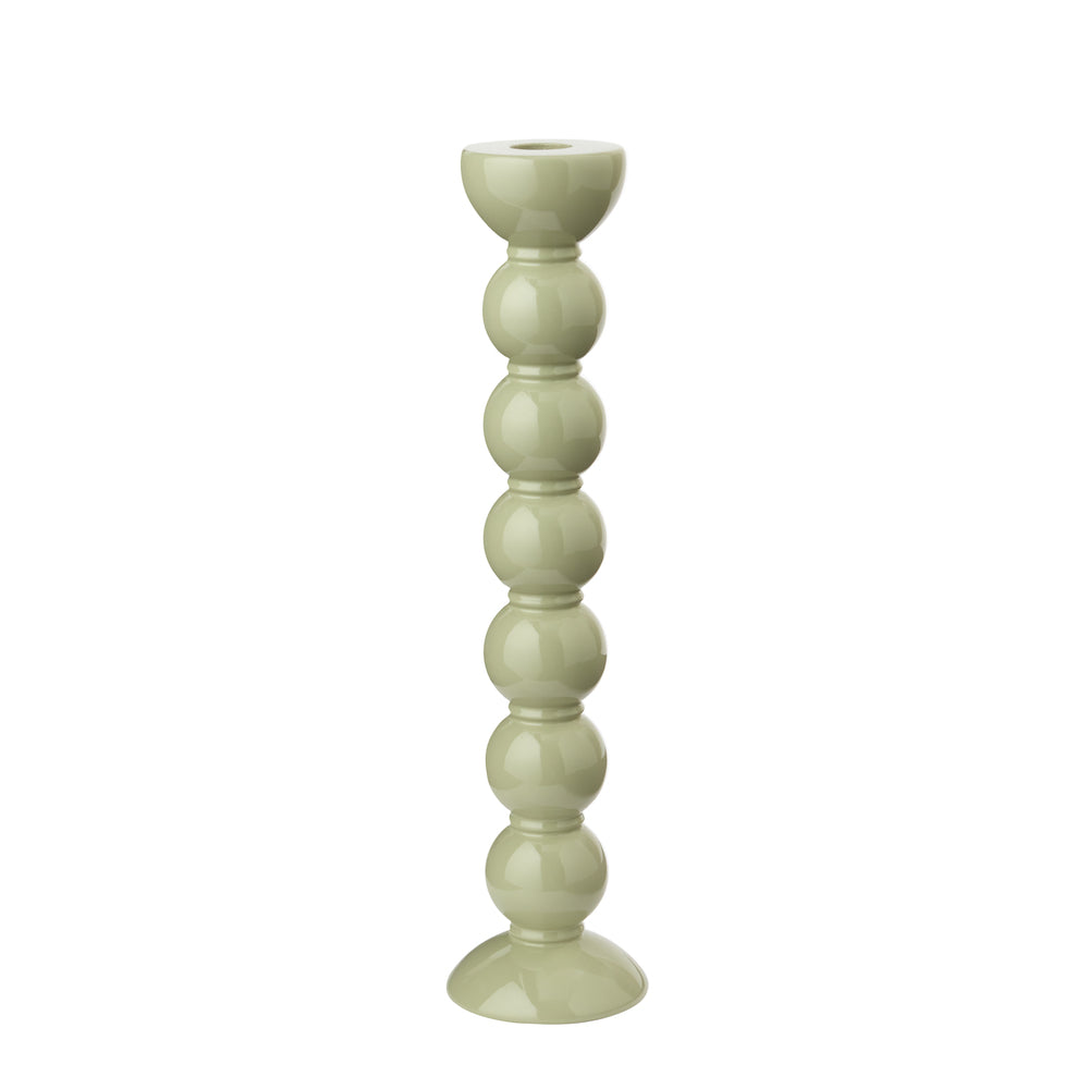 Extra Tall Sage Bobbin Candlestick - 33cm by Addison Ross