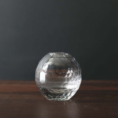 Faceted Round Bud Vase - Clear by Beatriz Ball 1