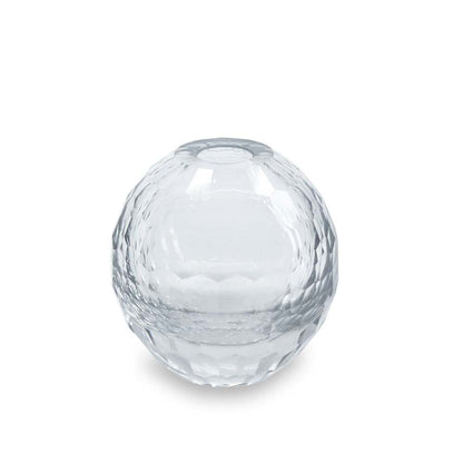 Faceted Round Bud Vase - Clear by Beatriz Ball 4