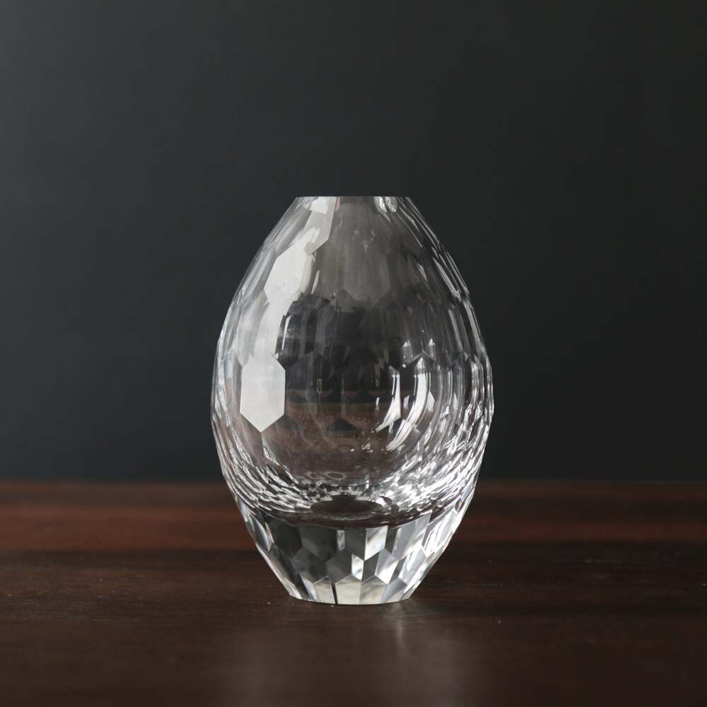 Faceted Teardrop Bud Vase - Clear by Beatriz Ball 2