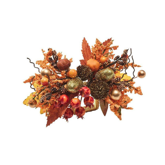 Fall Frolic Napkin Ring in Brown & Orange - Set of 4 by Kim Seybert 